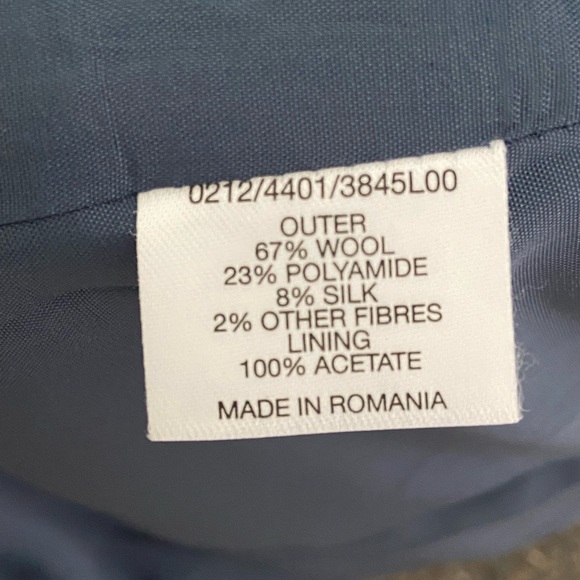 Hobbs of London Tweed Brown Wool Blazer Size 10 - Picture 6 of 7